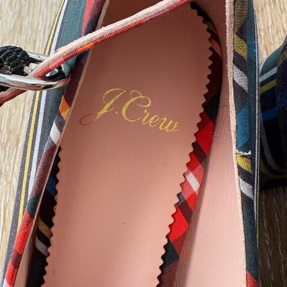 J. Crew Women's Stewart Tartan Plaid Fabric Pumps - Picture 7 of 8
